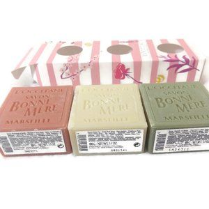 L'OCCITANE Savon De Bonne Mère Soap Set of 3~ 100G Per Bar NIB